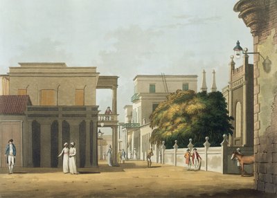 A View of Part of St. Thome Street, Fort St. George, plate 12 from 